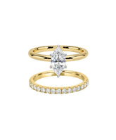The Marquise & Half Eternity Ring Stack (2 Rings)